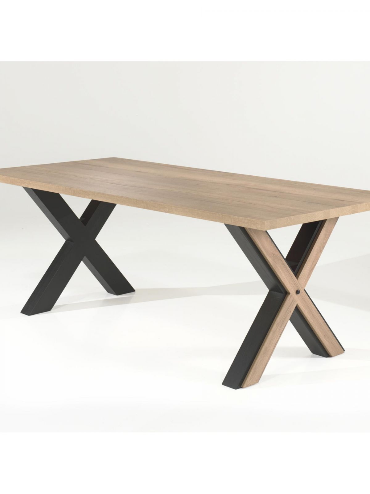 Table fixe 2m X-pieds massifs